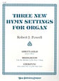 Three New Hymn Settings for Organ Organ sheet music cover